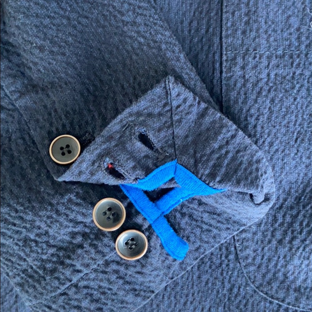 Individual Blue 2 Button Jacket - Picture 5 of 8